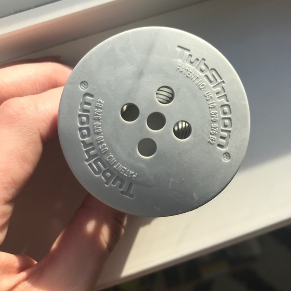 TubShroom Tub Hair Catcher Drain Protector, Fits 1.5 inch-1.75 inch, Gray - Picture 3 of 11